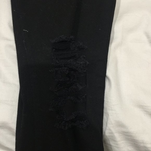 Angry Rabbit Black Ripped Jeans Size 28/7 - Picture 3 of 6
